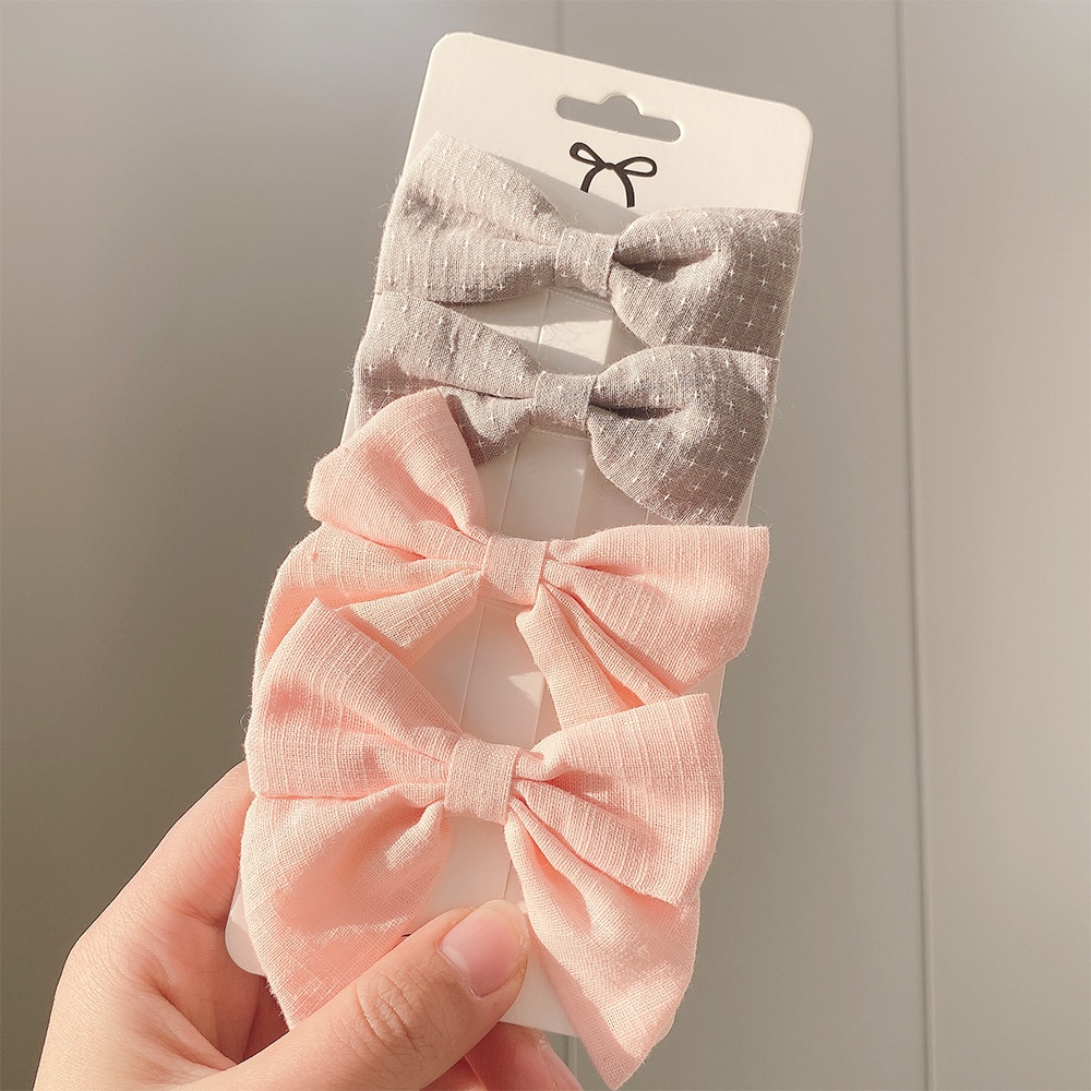 Baby Girl Hair Bows (4 pcs)